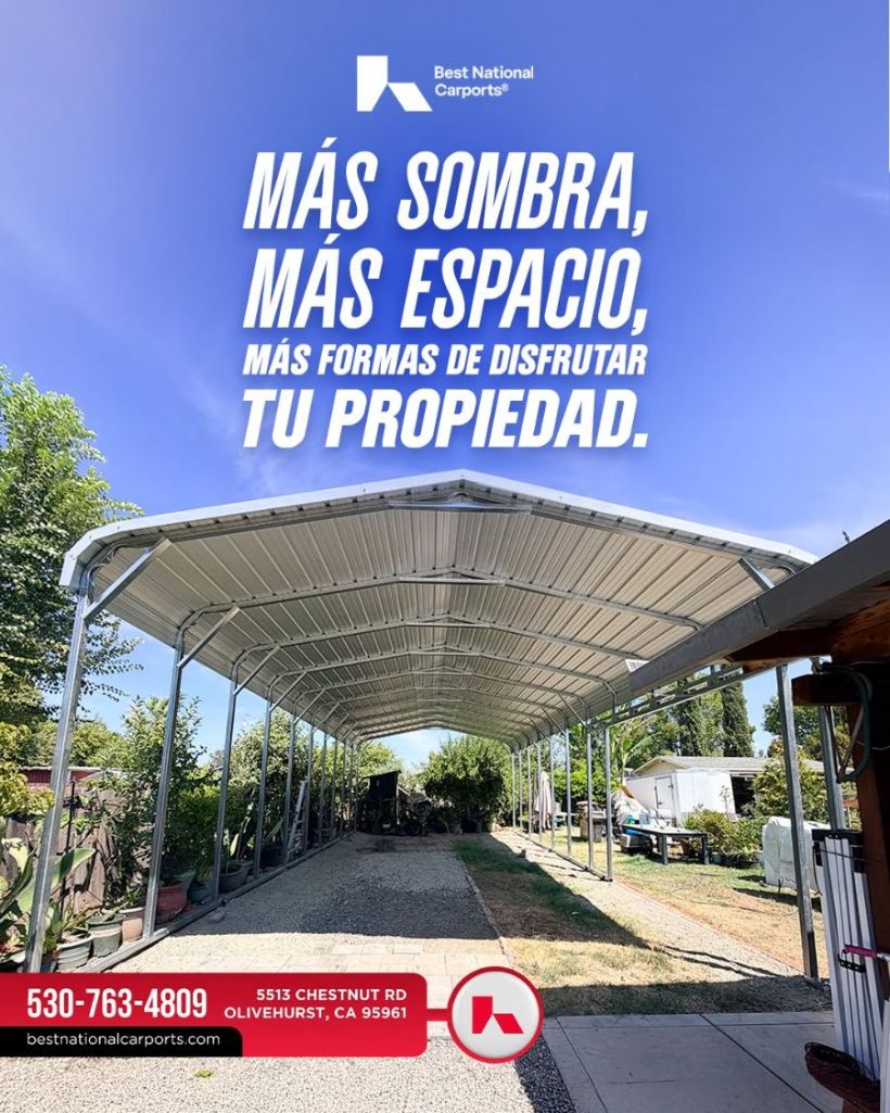 Post de Best National Carports: más sombra, más espacio