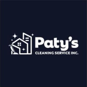 Logotipo de Paty's Cleaning Service en versión para fondo oscuro