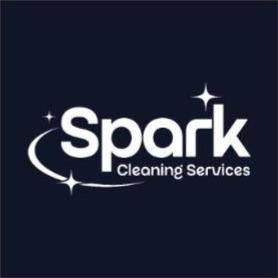 Logotipo de Spark Cleaning en versión para fondo oscuro