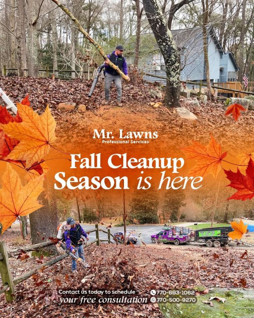 Post de temporada de otoño de Mr. Lawns