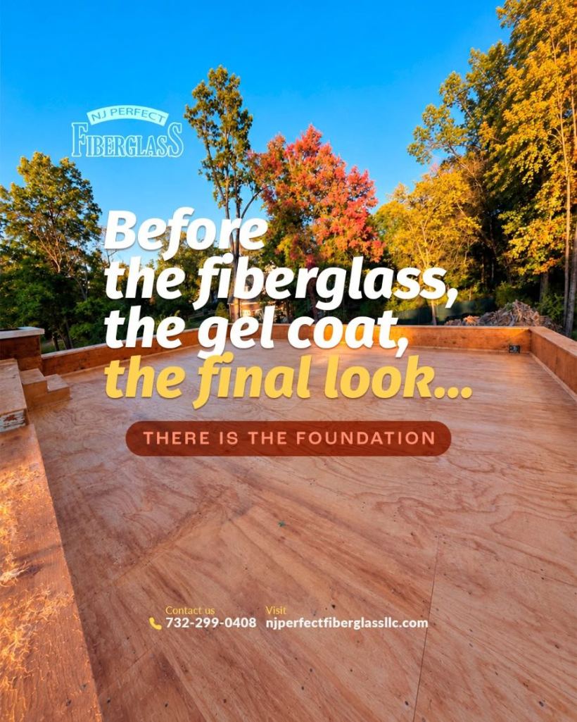 Deck antes de la fibra de vidrio, NJ Perfect Fiberglass
